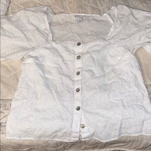 eyelet blouse